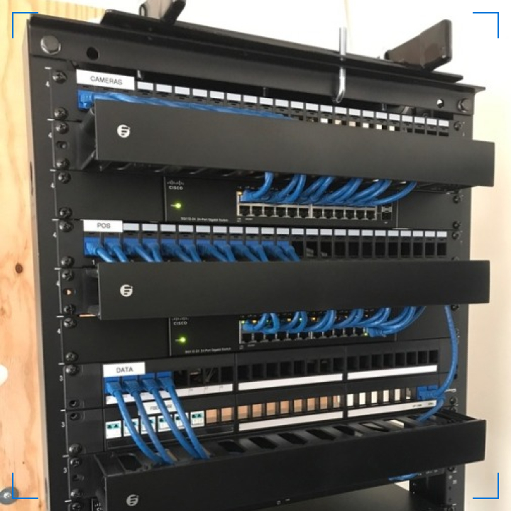 Restaurant IDF Rack — POS, Cameras & Data — Restaurants project in California